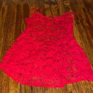 Victoria’s Secret Red Lace Lingerie Set XL